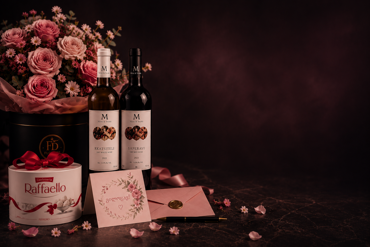 Gifts & Add-ons კოლექცია – Raffaello, მისალოცი ბარათი და დამატებითი საჩუქრები | Flowers Delux Gifts & Add-ons კოლექცია – Raffaello, მისალოცი ბარათი და დამატებითი საჩუქრები | Flowers Delux