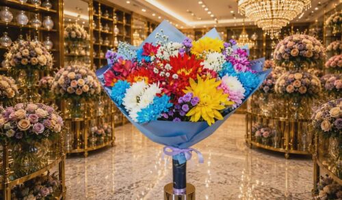 ფერადი და ნათელი ყვავილების თაიგული Joyful Colors ფერადი და ნათელი ყვავილების თაიგული Joyful Colors