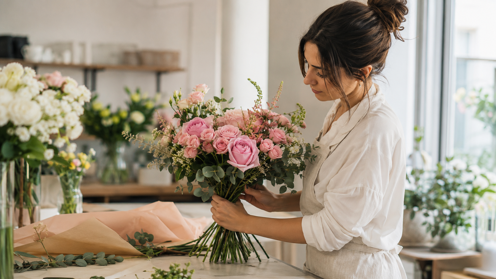 Flowers Delux — თაიგულის მომზადება თბილისში